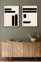 Wallity Huhu200 Cuadros Decorativos Enmarcados 50 x 70 cm (2 Piezas)